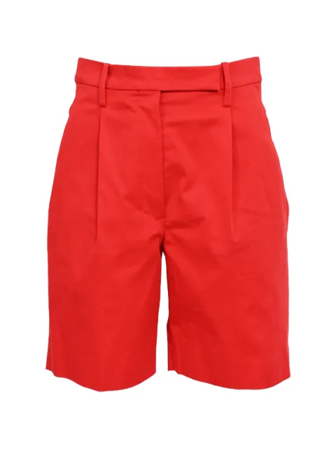 Hermès Pre-Owned pleated Bermuda shorts Red RFCPUHKCL727468W