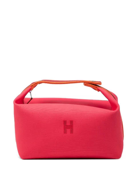 Hermès Pre-Owned 2010-2026 Large Toile Bride A Brac Case vanity bag Pink U29BYA313A39QJSX