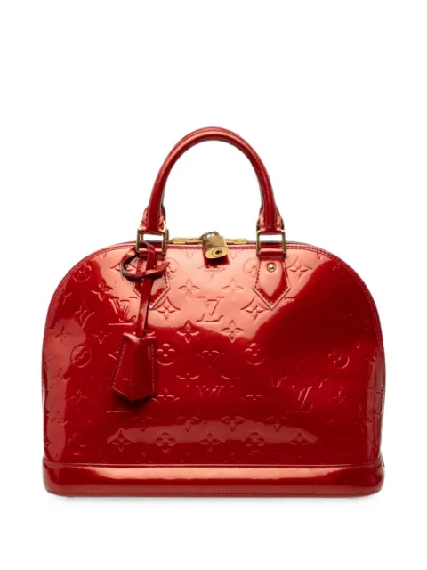 Louis Vuitton Pre-Owned 2007-2015 Monogram Vernis Alma PM handbag Red ND4PW77U4Q5M2F2H