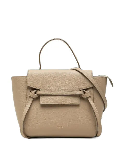 Celine Pre-Owned 2019 Nano Grained Calfskin Belt Bag satchel Neutrals C4I0NEC7KQLWRMZT