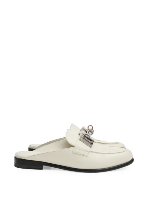 Hermès Pre-Owned Iota Kelly buckle mules Neutrals RFCPUHKSH744431W