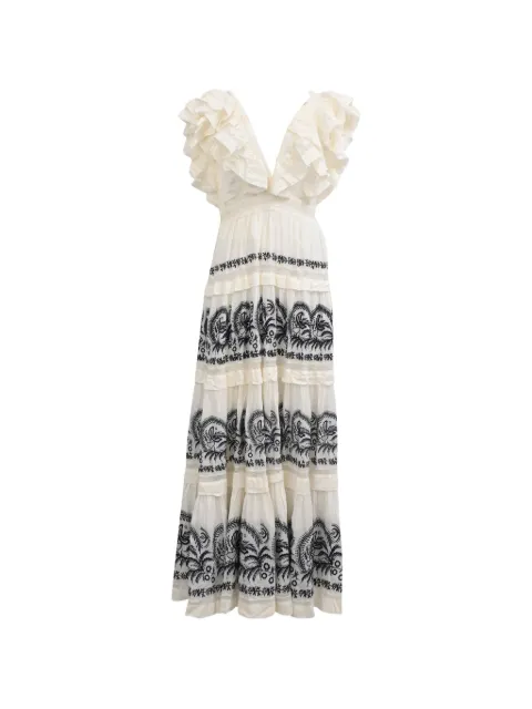 Ulla Johnson Marjorie ruffled dress Neutrals RFCPUHKCL757511W