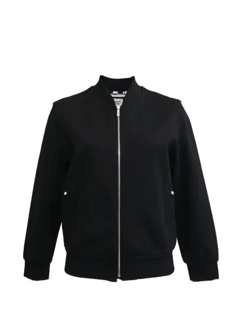 Hermès Pre-Owned zip-up bomber jacket Black RFCPUHKCL711930W