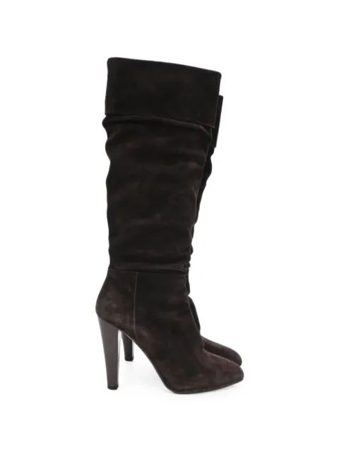 Miu Miu Pre-Owned slouchy knee-high boots Brown RFCPUHKSH757698W