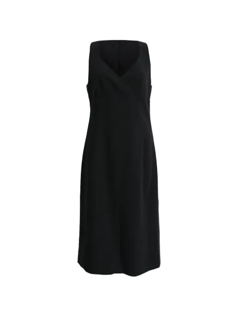 Giorgio Armani Pre-Owned V-neck sleeveless dress Black RFCPUHKCL757357W