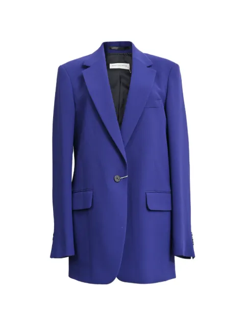 Dries Van Noten Pre-Owned Single-breasted blazer Blue RFCPUHKCL757684W