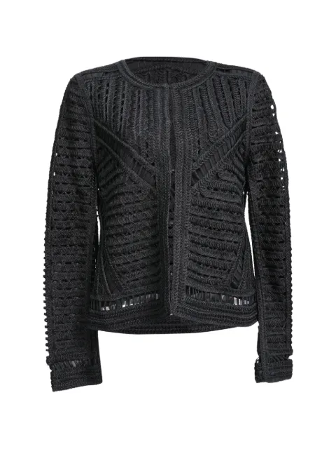 Maje Verone crochet jacket Black RFCPUHKCL757777W