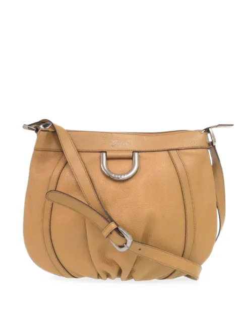Gucci Pre-Owned 2000-2015 Calfskin Abbey D Ring crossbody bag Brown JC59GGLYW4OXK9LQ