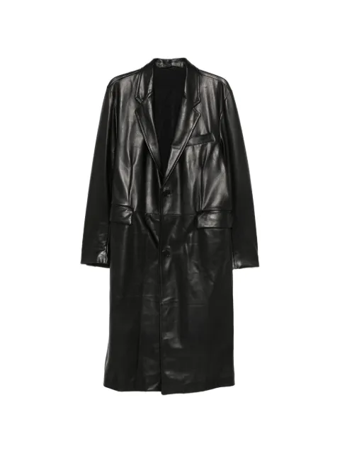 Salvatore Santoro single-breasted leather jacket Black 51629U