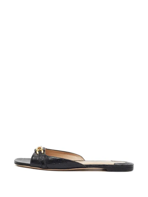 Tom Ford Pre-Owned Whitney flat sandals Black 1409489