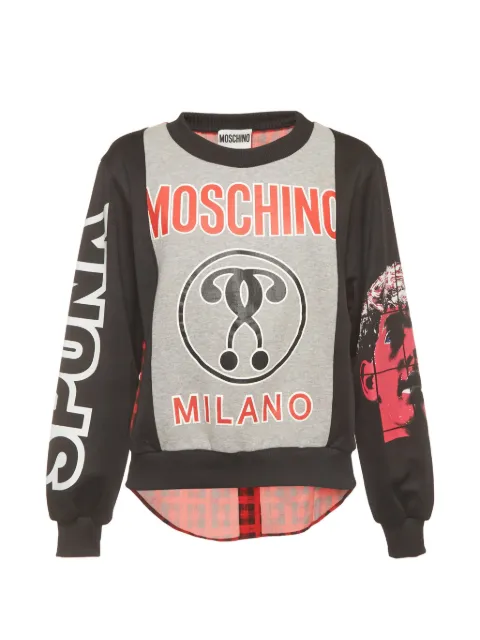 Moschino Pre-Owned graphicc-print sweatshirt Black 1407185