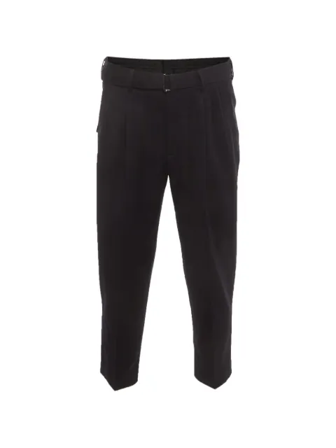Zegna double-pleated tapered trousers Blue 1410004