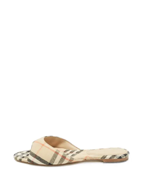 Burberry Pre-Owned Sloane flat sandals Neutrals 1381735