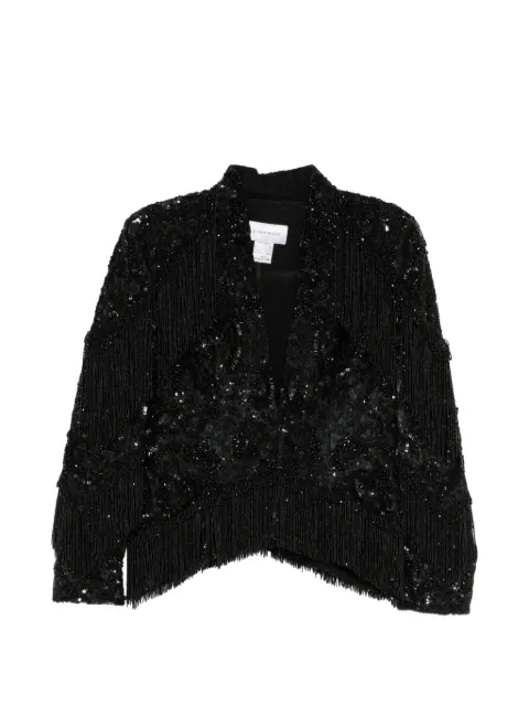 Zuhair Murad beaded fringed jacket Black 003JA26