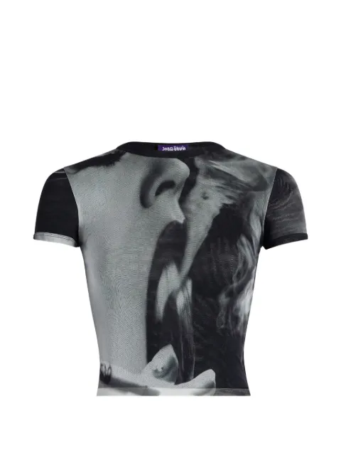 Jean Paul Gaultier women-print T-shirt Black 2604WTO559M031P