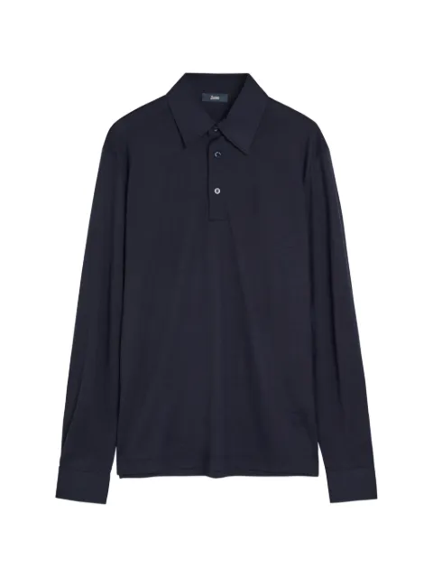 Herno long-sleeve polo shirt Blue JPL00156U52068