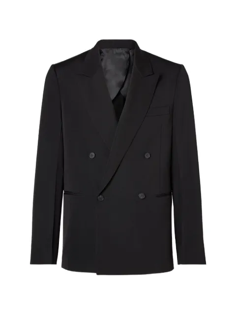 FENDI peak-lapel double-breasted blazer Black FJ0999B1H7