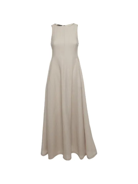 Emporio Armani Pre-Owned sleeveless maxi dress Neutrals 1408499