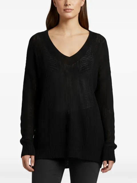 Just Cavalli Vintage V-neck sweater Black 1348487