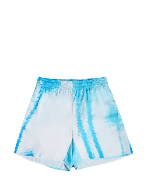 BLUE SKY INN Blue Sky Inn Shadow graphic-print shorts White BS2302ST019