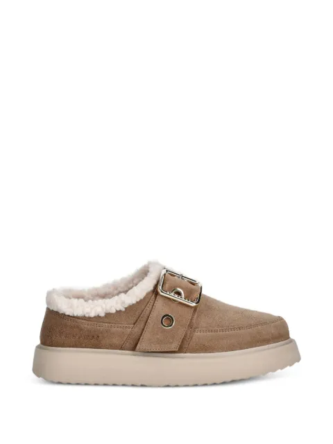 Inuikii buckle-detail flat mules Neutrals 10140260041