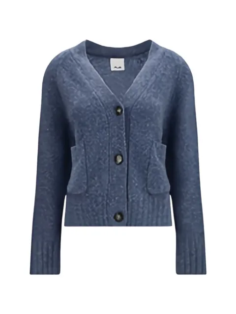 Allude V-neck cashmere cardigan Blue 26560000