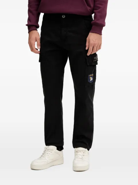 Alpha Industries patch-detail cargo pants Black 178207