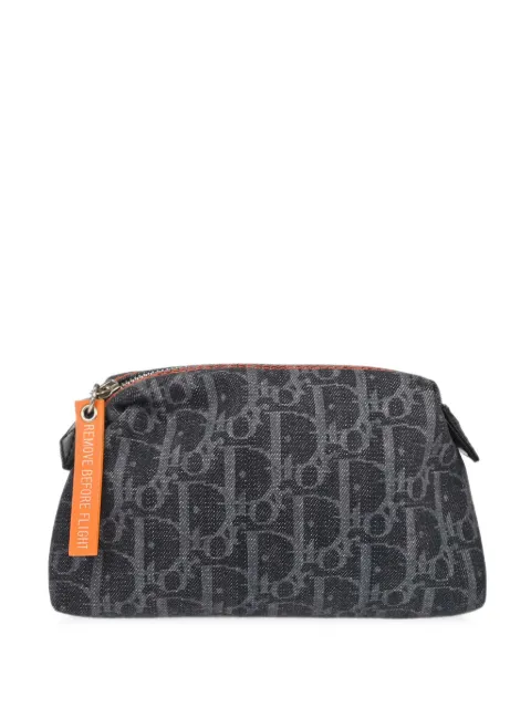 Christian Dior Pre-Owned Flight Trotter clutch bag Blue 168328