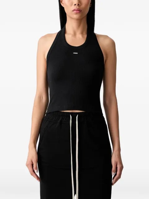 VETEMENTS fine-ribbed halterneck tank top Black WH27TT163B