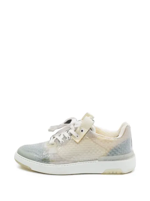 Givenchy Pre-Owned round-toe lace-up sneakers White 1410163