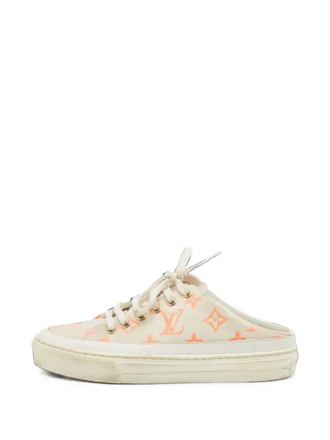 Louis Vuitton Pre-Owned Stellar Monogram sneaker-style mules White 1409048