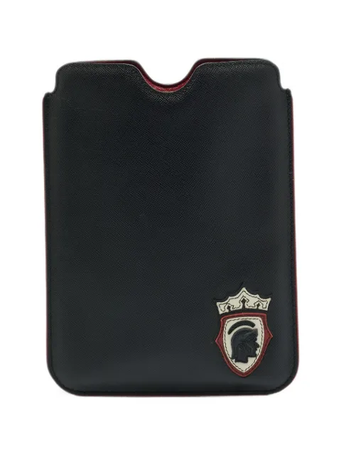 Prada Pre-Owned Saffiano-leather iPad case Black 1349461