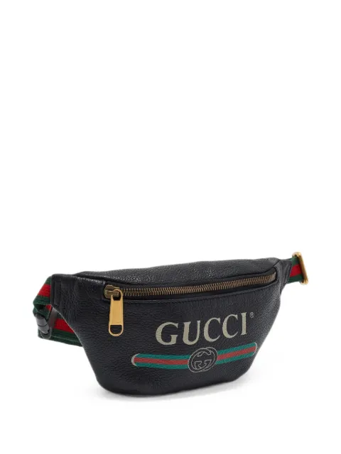 Gucci Pre-Owned Logo Web belt bag Black 1408873