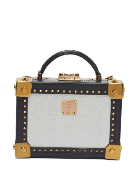 MCM Pre-Owned Berlin Visetos box bag Silver 1408136