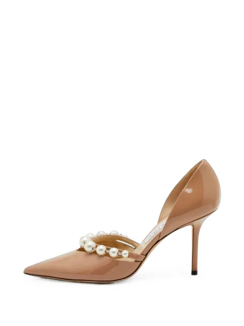 Jimmy Choo Pre-Owned Aurelie d'Orsay heeled pumps Neutrals 1407820