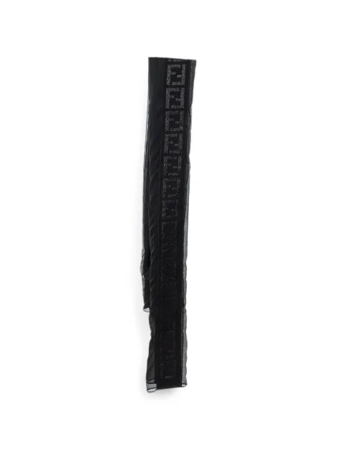 Fendi Pre-Owned FF Monogram sheer scarf Black 1406173