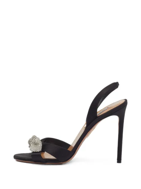 Aquazzura Very Bow slingback sandals Black 1408241