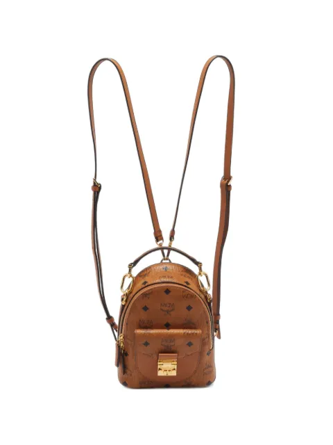 MCM Pre-Owned mini Patricia Visetos backpack Brown 1407948