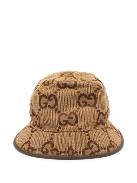 Gucci Pre-Owned GG jacquard bucket hat Neutrals 1409192