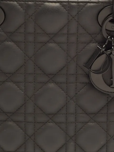 Christian Dior Pre-Owned 2019 medium Cannage Lady Dior tote bag Black 1408781