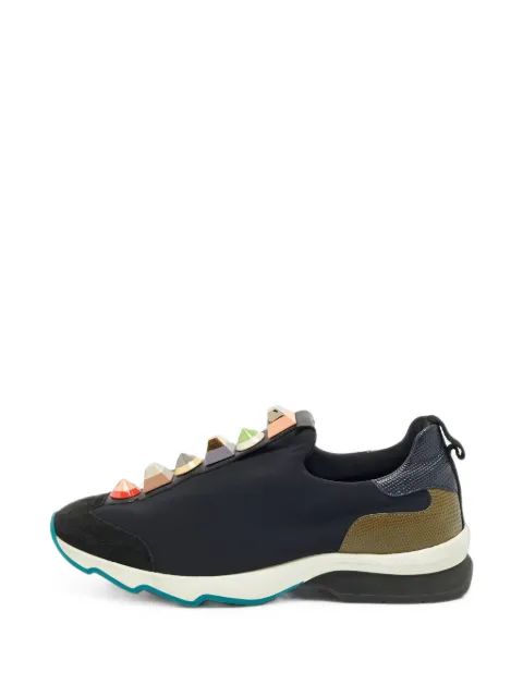 Fendi Pre-Owned stud-embellished slip-on sneakers Black 1409230