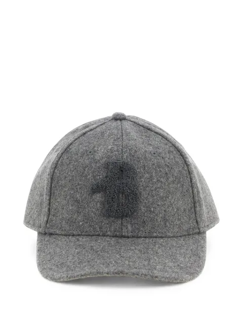 Ballantyne monogram-patch melton cap Grey BMN018UWR12