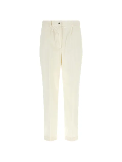 Kiton pleated corduroy trousers White D50105K0172B02BIANCO