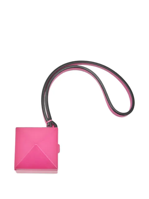 Valentino Garavani Pre-Owned Rockstud leather bag charm Pink 1408221