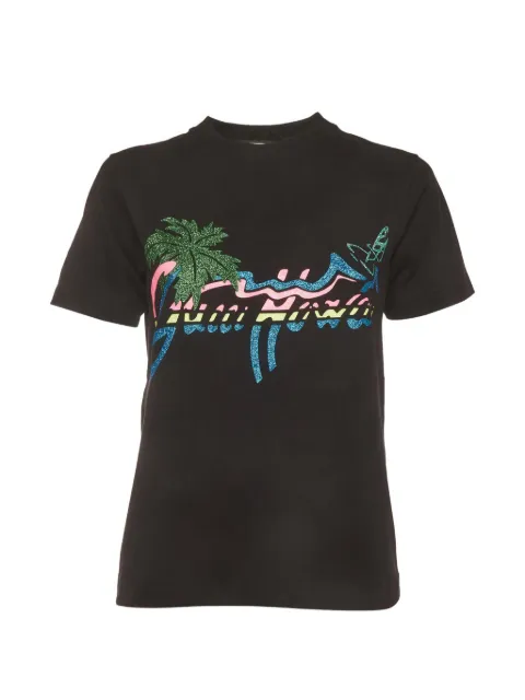 Gucci Pre-Owned Hawaii graphic t-shirt Black 1407928