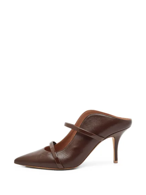 Malone Souliers Maureen curved heeled mules Brown 1409154