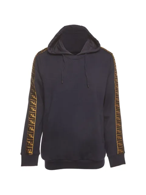 Fendi Pre-Owned Zucca jersey hoodie Blue 1408226