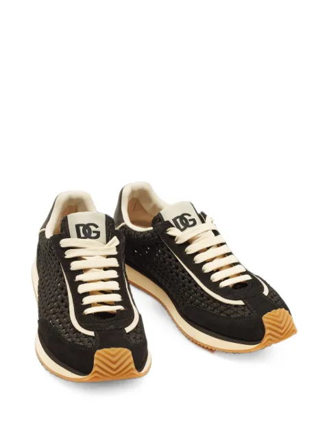 Dolce & Gabbana Pre-Owned DG Cushion woven sneakers Black 1409951