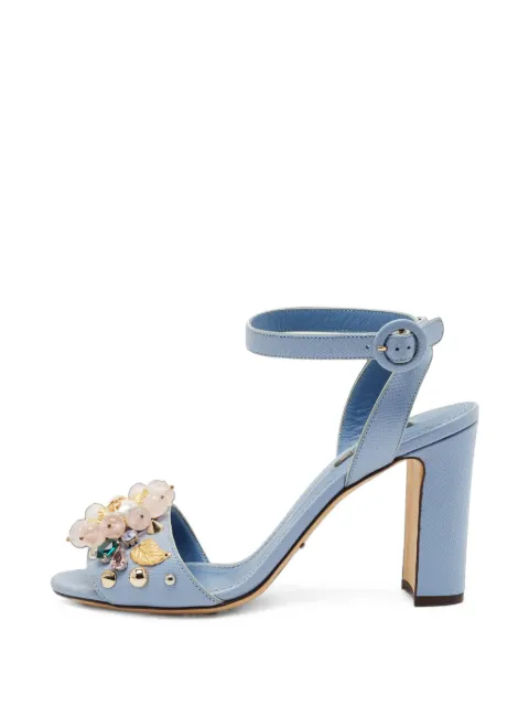 Dolce & Gabbana Pre-Owned embellished ankle-strap sandals Blue 1409139
