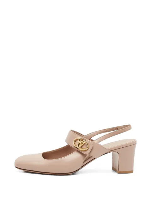 Valentino Garavani Pre-Owned VLogo Mary Jane slingback pumps Neutrals 1405262
